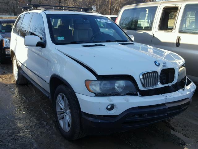 5UXFB33513LH41131 - 2003 BMW X5 4.4I WHITE photo 1