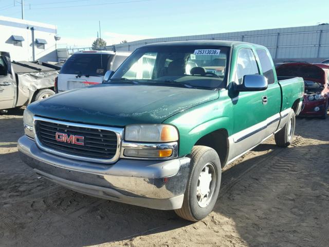 2GTEK19T4X1569404 - 1999 GMC NEW SIERRA GREEN photo 2