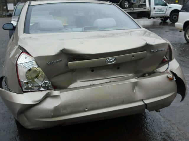 KMHDN46D86U369934 - 2006 HYUNDAI ELANTRA GL TAN photo 9