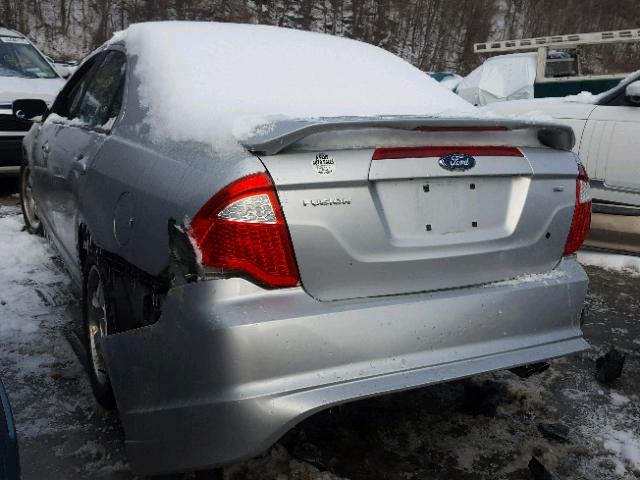 3FAHP0HA8AR118624 - 2010 FORD FUSION SILVER photo 3