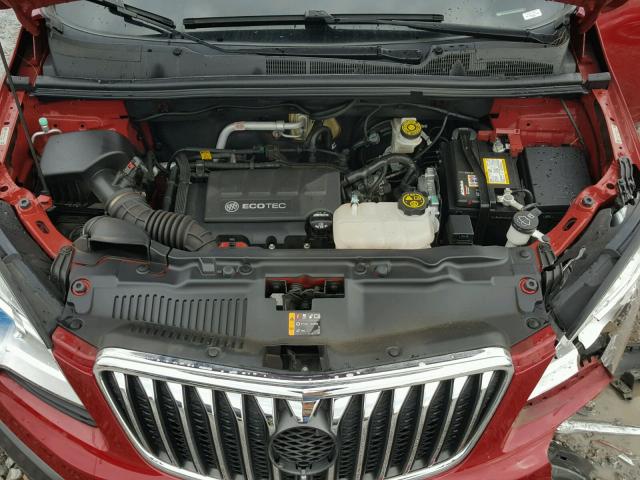 KL4CJASB4GB516272 - 2016 BUICK ENCORE RED photo 7