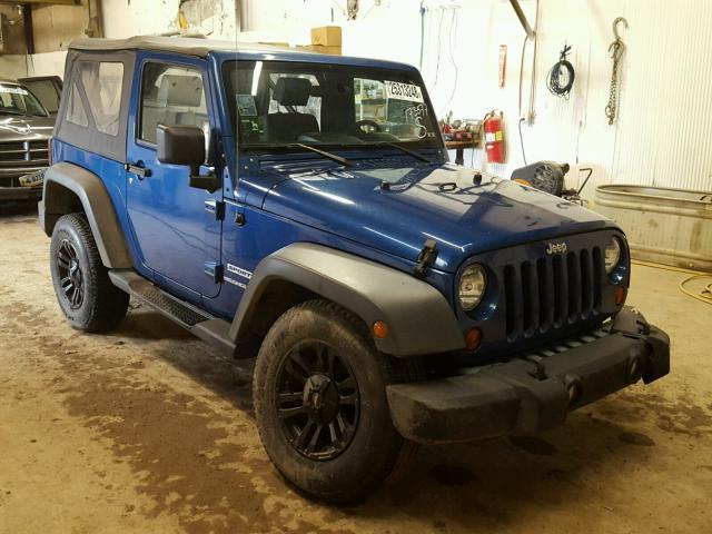 1J4AA2D14AL173577 - 2010 JEEP WRANGLER S BLUE photo 1