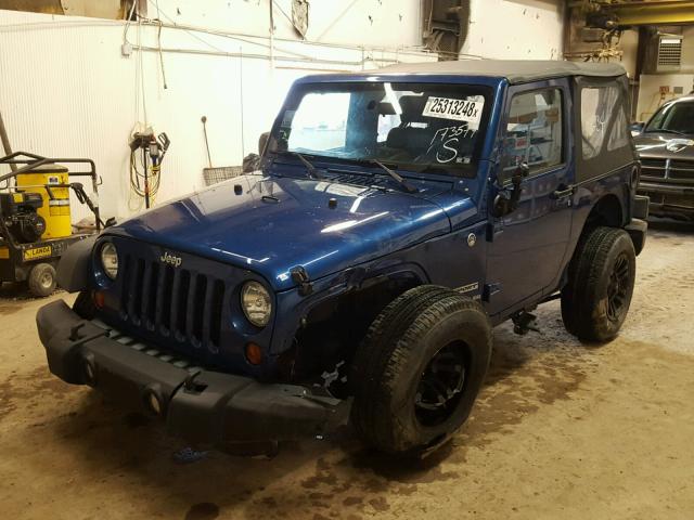 1J4AA2D14AL173577 - 2010 JEEP WRANGLER S BLUE photo 2