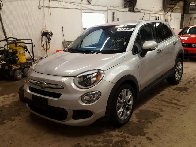 ZFBCFXBT7GP455668 - 2016 FIAT 500X EASY GRAY photo 2