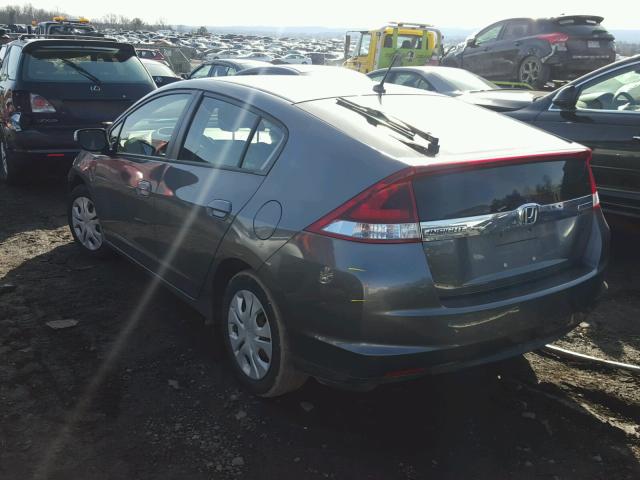 JHMZE2H52CS005129 - 2012 HONDA INSIGHT LX GRAY photo 3