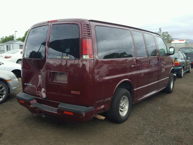 1GKFG65R311234620 - 2001 GMC SAVANA G15 MAROON photo 4