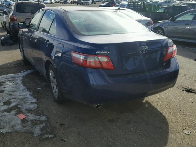 4T1BK46K77U011014 - 2007 TOYOTA CAMRY NEW BLUE photo 3