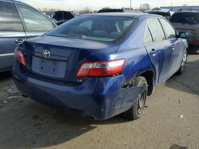 4T1BK46K77U011014 - 2007 TOYOTA CAMRY NEW BLUE photo 4