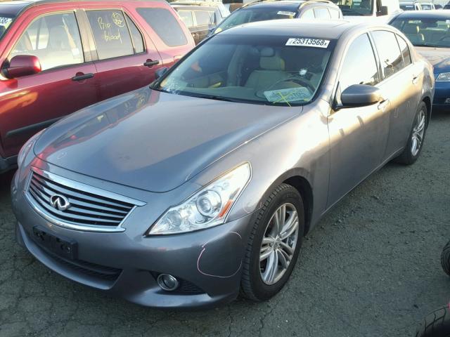 JN1DV6AP8CM812003 - 2012 INFINITI G25 BASE GRAY photo 2