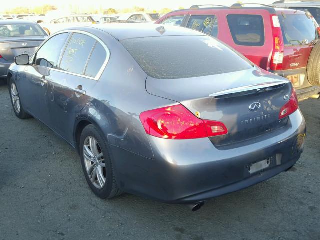 JN1DV6AP8CM812003 - 2012 INFINITI G25 BASE GRAY photo 3