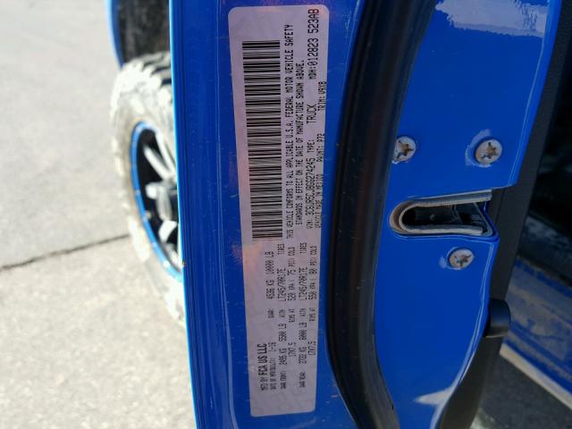 3C6UR5CJ8GG274245 - 2016 RAM 2500 ST BLUE photo 10
