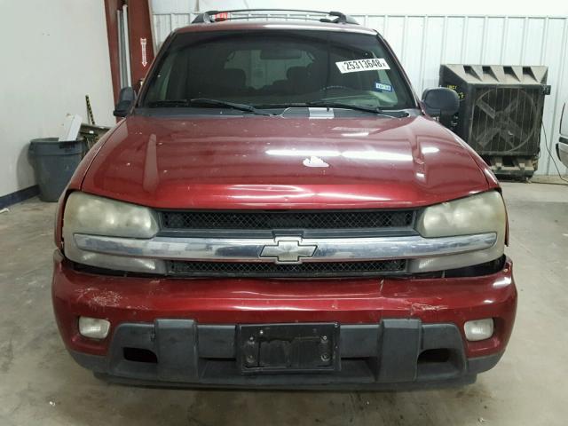 1GNES16S836184059 - 2003 CHEVROLET TRAILBLAZE RED photo 9