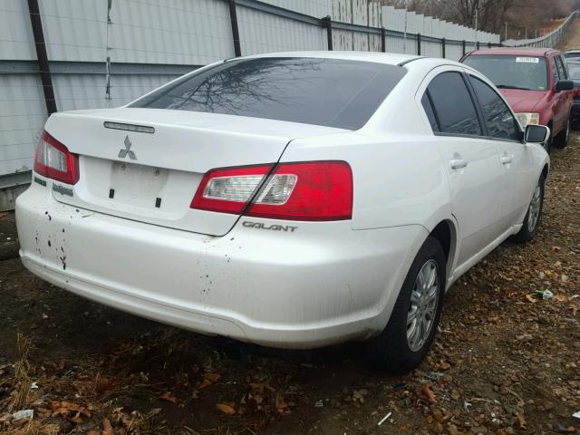 4A32B2FF1BE014888 - 2011 MITSUBISHI GALANT FE WHITE photo 4