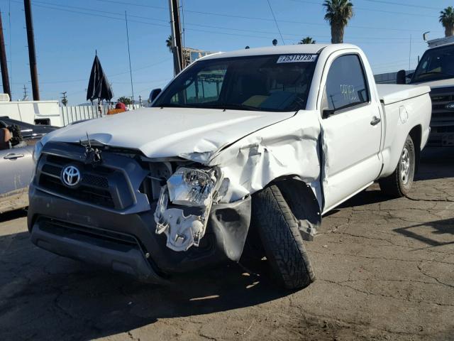 5TFNX4CN6EX037939 - 2014 TOYOTA TACOMA WHITE photo 2