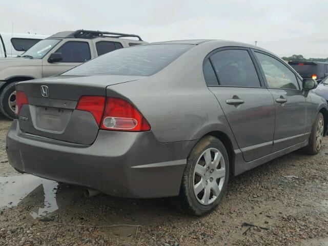 1HGFA16537L018227 - 2007 HONDA CIVIC LX GRAY photo 4