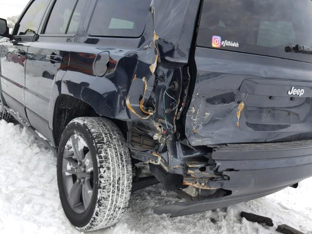 1C4NJPFA3ED850667 - 2014 JEEP PATRIOT LA GRAY photo 9