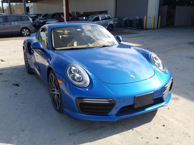 WP0AD2A99HS166681 - 2017 PORSCHE 911 TURBO BLUE photo 1