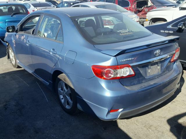 5YFBU4EE6DP199009 - 2013 TOYOTA COROLLA BA BLUE photo 3