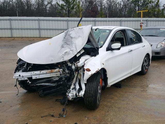 1HGCR2F3XGA226424 - 2016 HONDA ACCORD LX WHITE photo 2