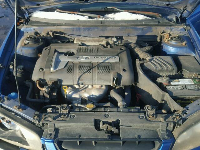 KMHDN46D74U778780 - 2004 HYUNDAI ELANTRA GL BLUE photo 7