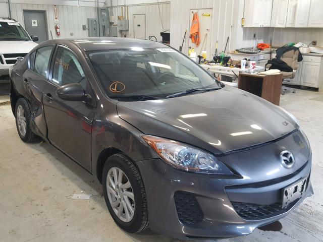 JM1BL1V79C1631355 - 2012 MAZDA 3 I GRAY photo 1