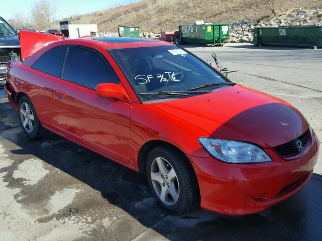 1HGEM22994L038916 - 2004 HONDA CIVIC EX წითელი ფოტო 1