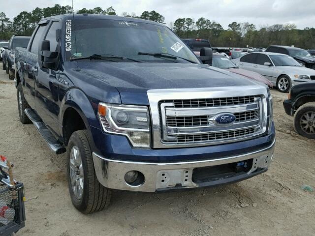 1FTFW1CF2EKF90454 - 2014 FORD F150 SUPER BLUE photo 1