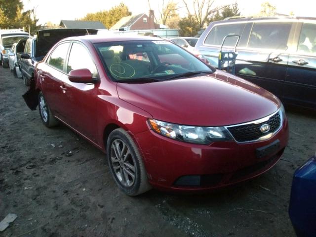 KNAFU4A23B5452890 - 2011 KIA FORTE EX RED photo 1