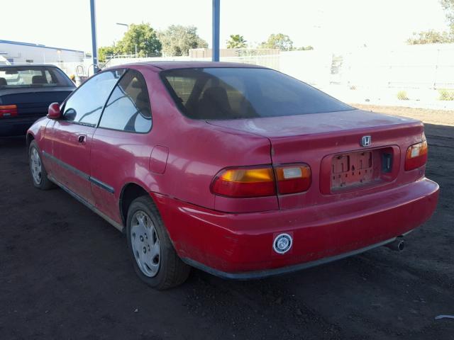 1HGEJ1225RL000323 - 1994 HONDA CIVIC EX RED photo 3