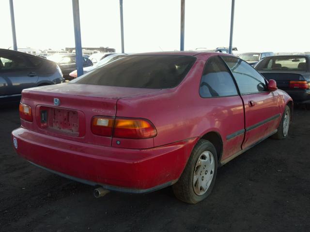 1HGEJ1225RL000323 - 1994 HONDA CIVIC EX RED photo 4