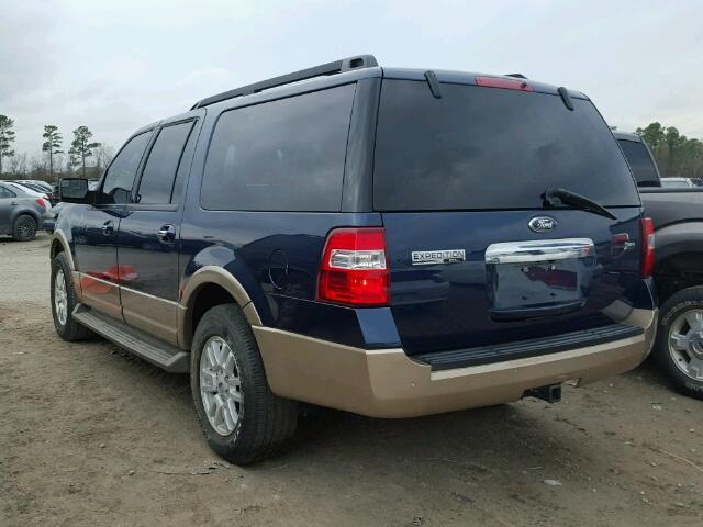 1FMJK1H50EEF11881 - 2014 FORD EXPEDITION BLUE photo 3