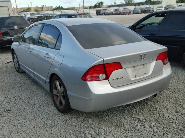 1HGFA16866L063560 - 2006 HONDA CIVIC EX SILVER photo 3