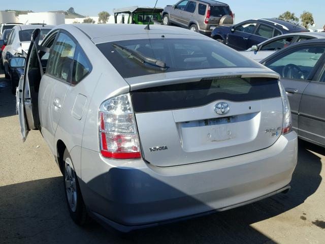 JTDKB20U787769289 - 2008 TOYOTA PRIUS SILVER photo 3