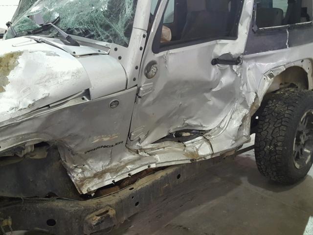 1J4FA54158L606437 - 2008 JEEP WRANGLER S SILVER photo 10