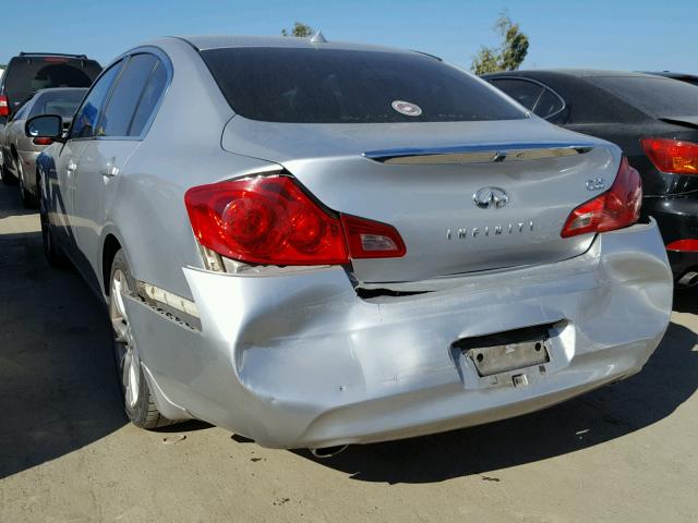 JNKBV61E97M727436 - 2007 INFINITI G35 SILVER photo 3