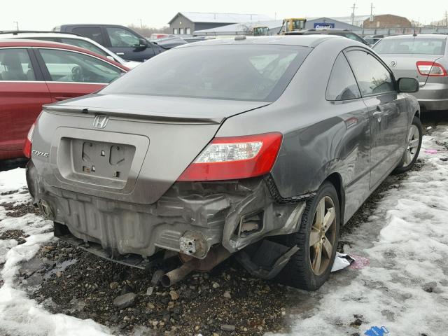 2HGFG12867H551068 - 2007 HONDA CIVIC EX GRAY photo 4