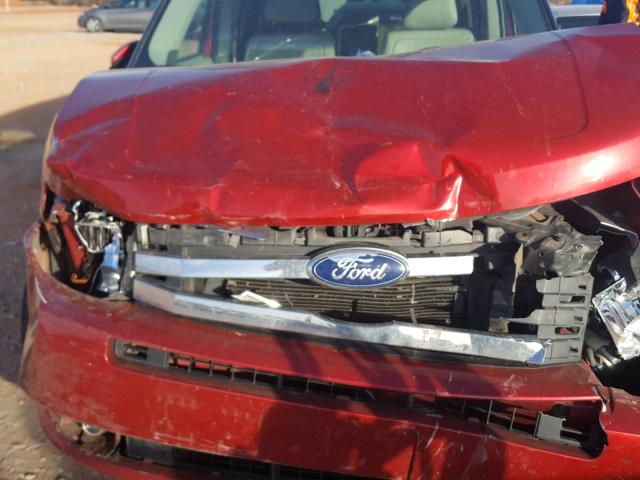 2FMGK5CC3CBD18608 - 2012 FORD FLEX SEL წითელი ფოტო 7