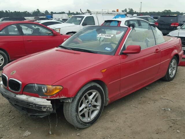 WBABW33414PL31025 - 2004 BMW 325 CI RED photo 2