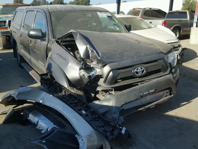 5TFJX4CN1FX054468 - 2015 TOYOTA TACOMA DOU GRAY photo 1