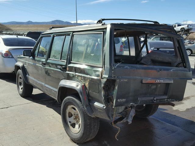 1J4FJ68S5TL323991 - 1996 JEEP CHEROKEE S GREEN photo 3