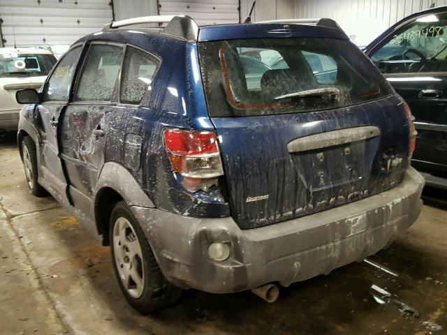 5Y2SL65856Z425560 - 2006 PONTIAC VIBE BLUE photo 3