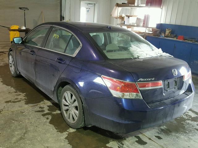 1HGCP2F88BA127756 - 2011 HONDA ACCORD EXL BLUE photo 3