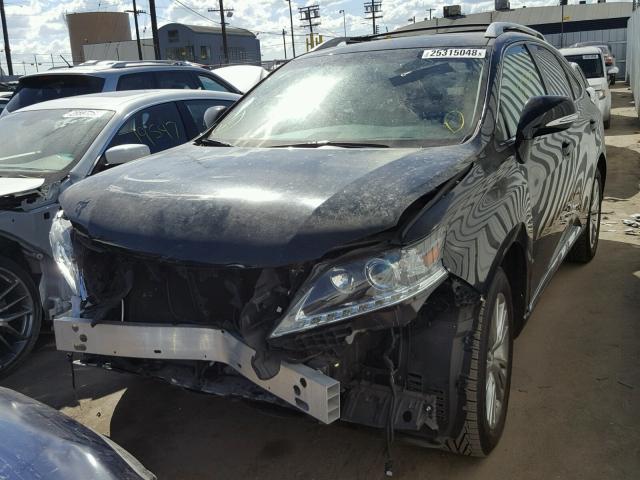 2T2ZK1BA1EC149393 - 2014 LEXUS RX 350 BLACK photo 2