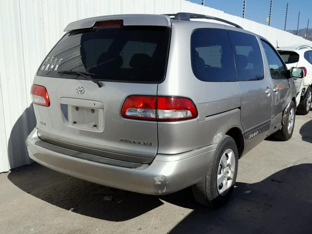 4T3ZF13C71U384079 - 2001 TOYOTA SIENNA LE SILVER photo 4