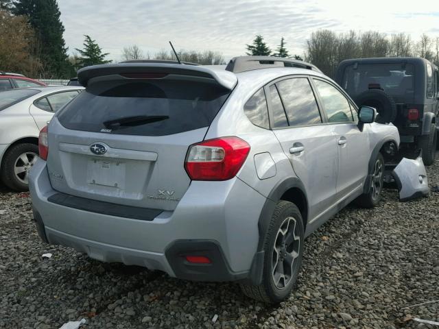 JF2GPAVC7E8301989 - 2014 SUBARU XV CROSSTR SILVER photo 4