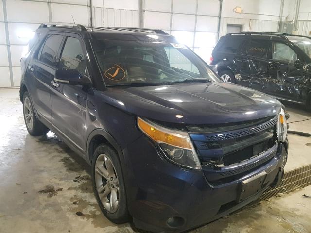 1FMHK8F81BGA00636 - 2011 FORD EXPLORER L BLUE photo 1