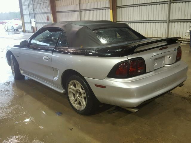 1FALP45XXTF204205 - 1996 FORD MUSTANG GT SILVER photo 3