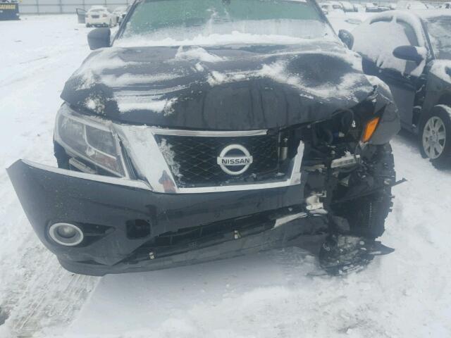 5N1AR2MMXEC710107 - 2014 NISSAN PATHFINDER BLACK photo 9