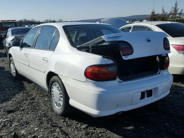 1G1ND52J72M649635 - 2002 CHEVROLET MALIBU WHITE photo 3