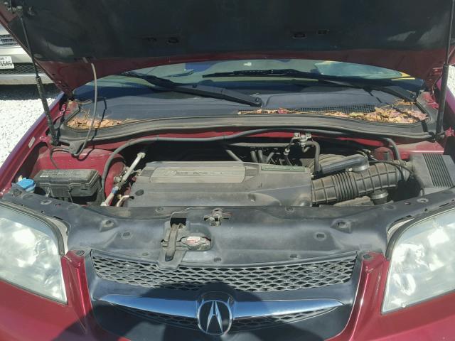 2HNYD18652H528938 - 2002 ACURA MDX TOURIN RED photo 7